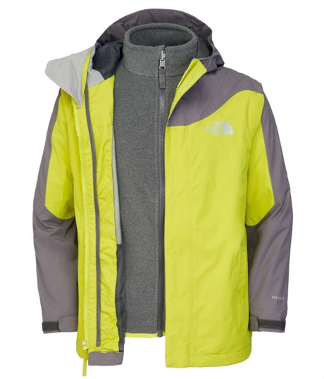 Evolution Triclimate Venom Yellow Skaljacka Barn The North Face
