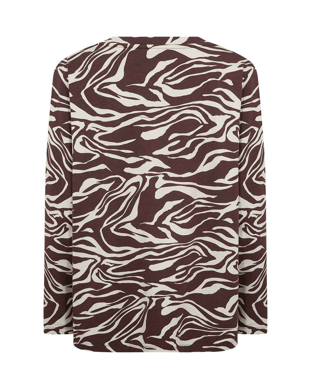Jasmine 3 Mönstrad Topp Dam Chocolate Plum Combi | Smilebutiken - Wasabiconcept