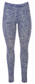 Leggings Blåmönstrad Dam - Gill