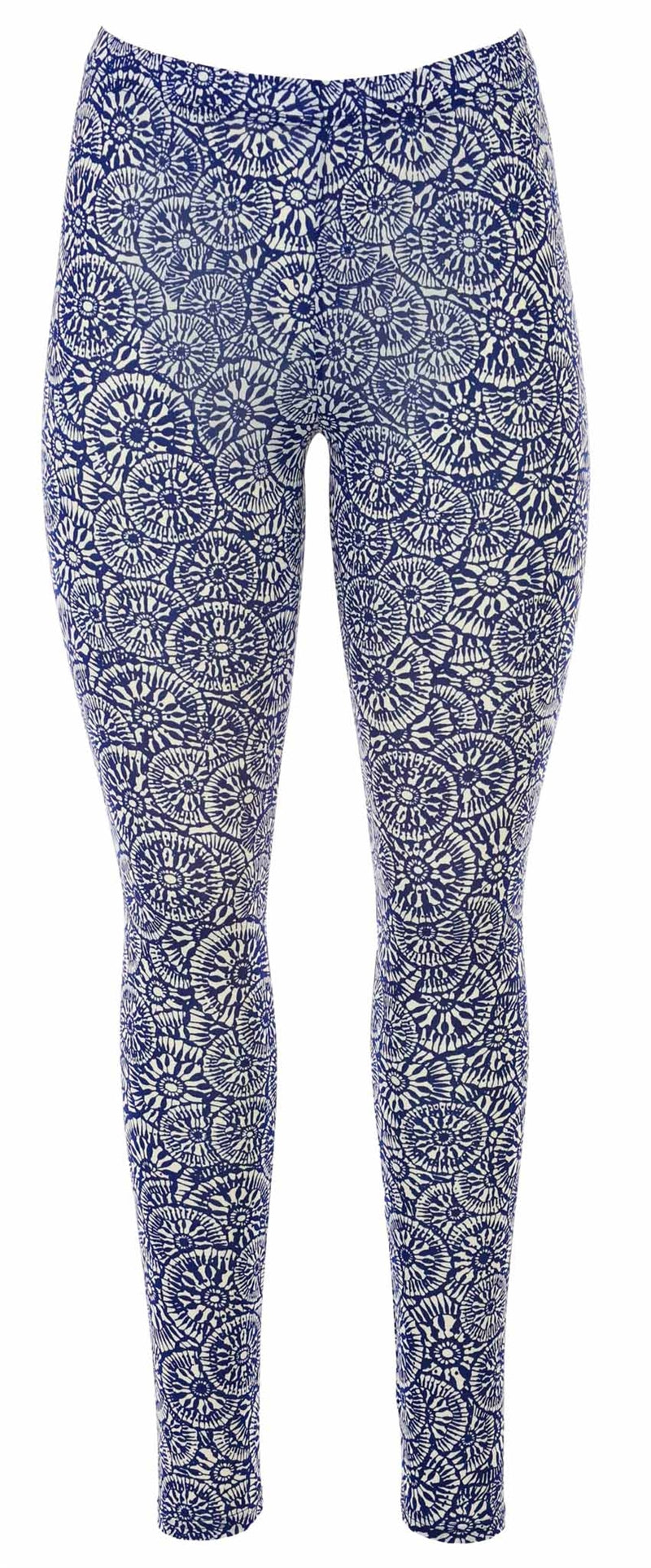 Leggings Blåmönstrad Dam - Gill