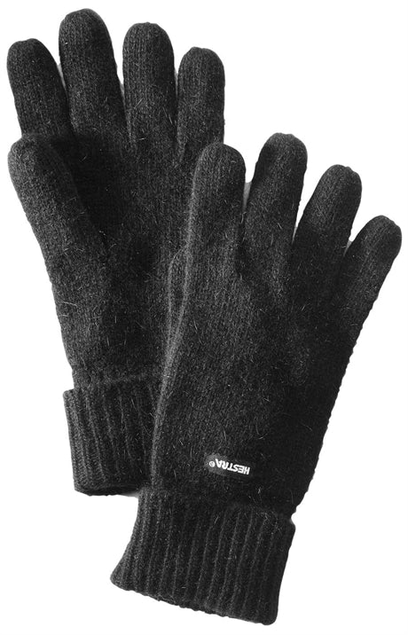 Pancho Liner Finger Gloves Wool Black - Hestra