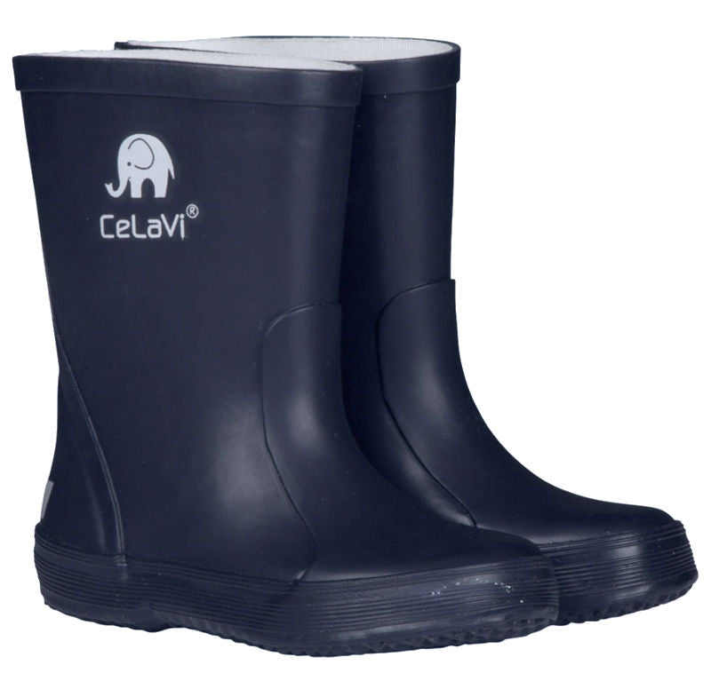 Basic Wellies Solid Dark Navy Ofodrad Stövel Barn Celavi