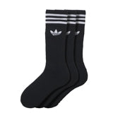 3-Pack Solid Crew Socks Black Adidas