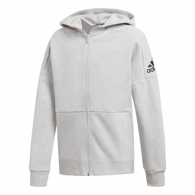 Full-Zip Hoodie Junior Grey One Black Adidas