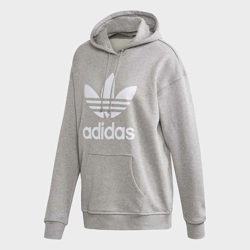 Trefoil Hoodie Dam Grå Adidas