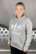 Trefoil Hoodie Dam Grå Adidas