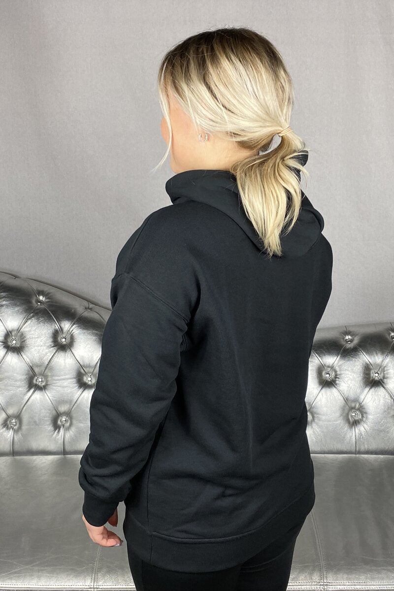 Trefoil Hoodie Dam Svart Adidas