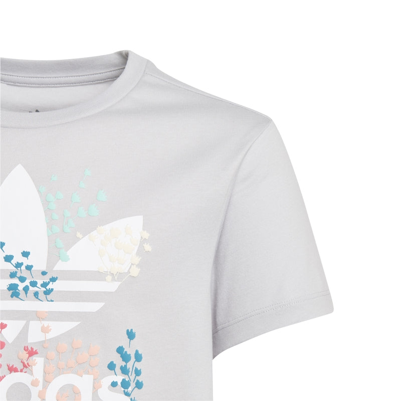 Trefoil T-shirt Junior Grey Floral Adidas