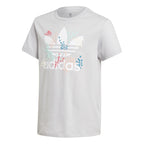 Trefoil T-shirt Junior Grey Floral Adidas