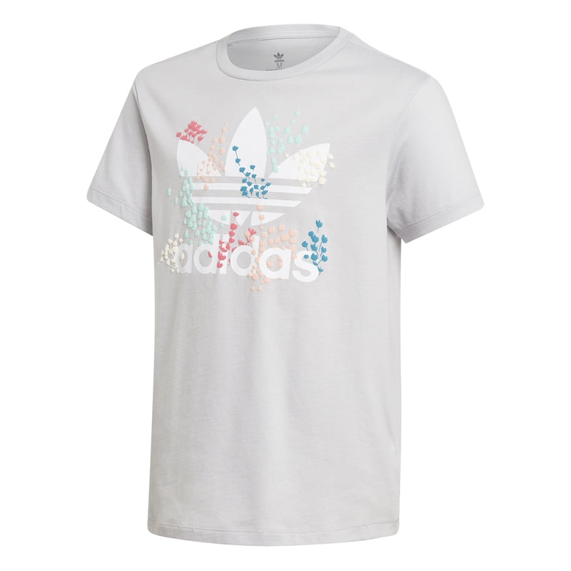 Trefoil T-shirt Junior Grey Floral Adidas