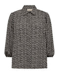 Adney Skjortblus Dam Moonbeam W Black | Smilebutiken - Freequent