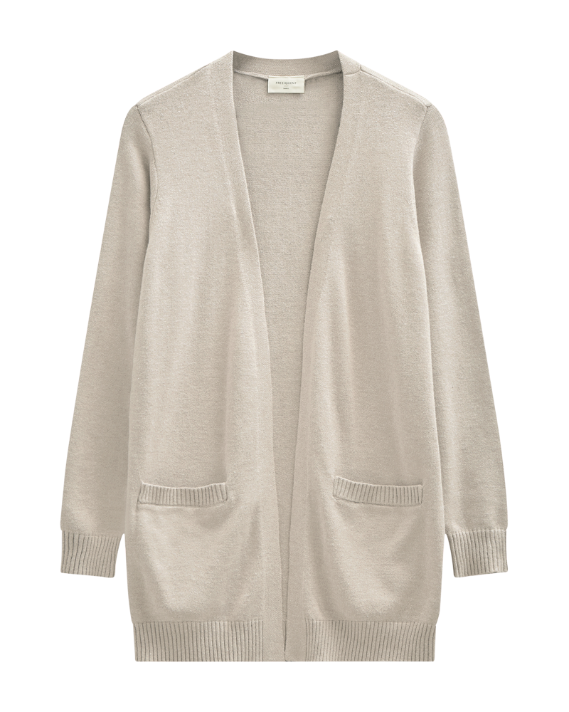 Agnes Cardigan Dam Moonbeam Melange | Smilebutiken - Freequent