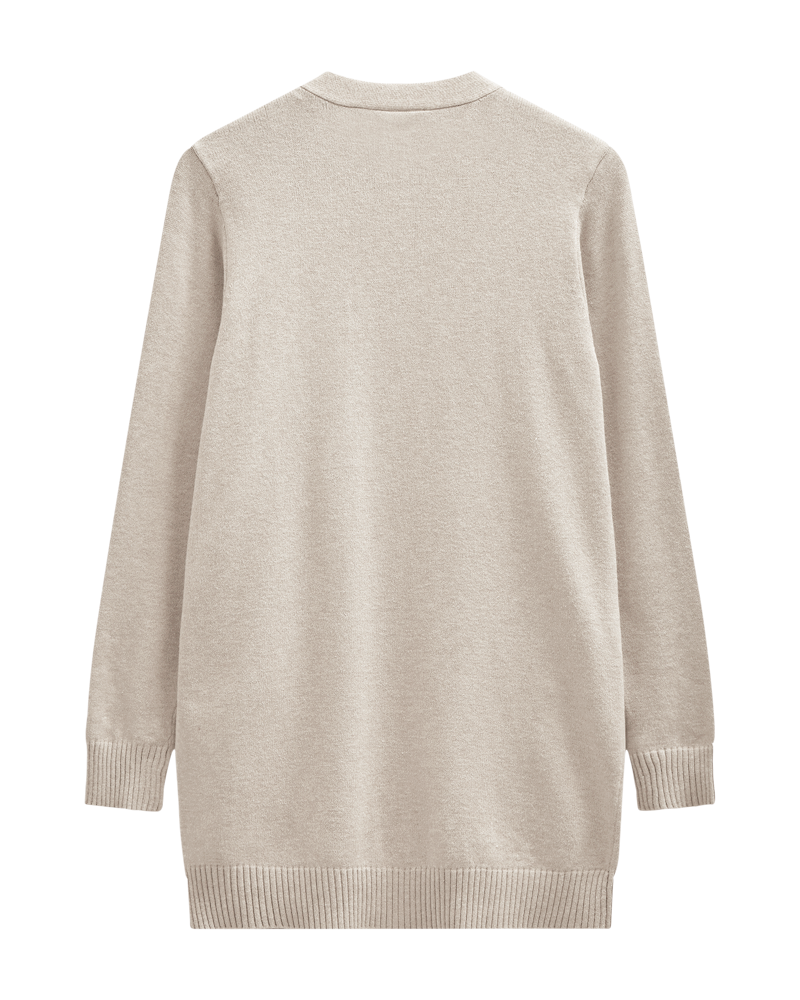 Agnes Cardigan Dam Moonbeam Melange | Smilebutiken - Freequent