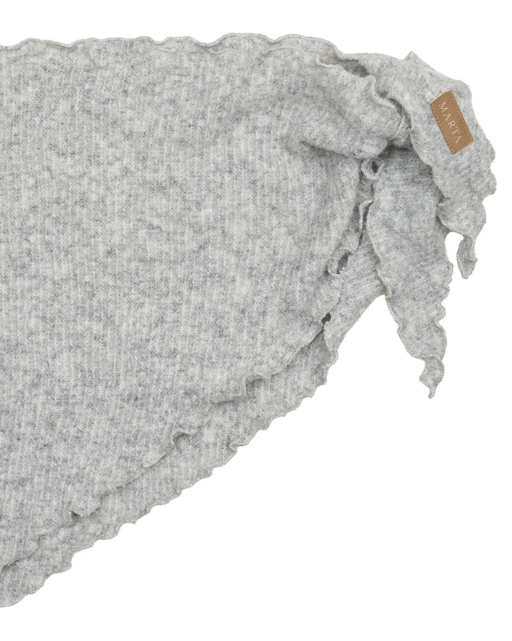 Agnete Stickad Scarf  Dam Grå Light Grey | Smilebutiken - Marta du Chateau