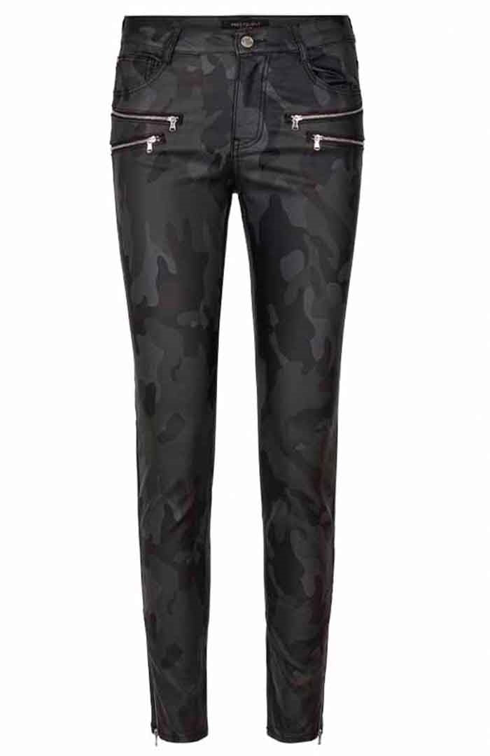 Aida Cooper 7/8 Imitation Leather Women's Camouflage - Freequent