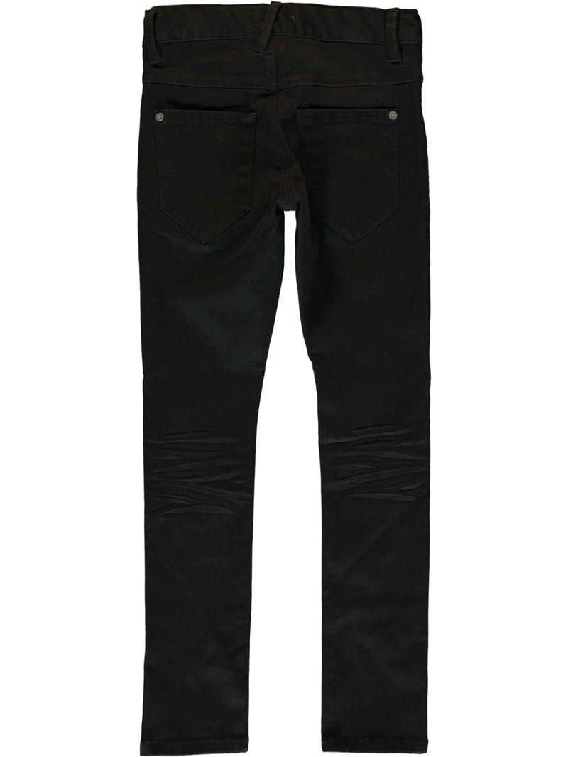 Ajvind Twill Pant Black Barn Byxa Name it