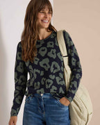 Alana Rundhalsad Tröja Dam Urban Dark Blue | Smilebutiken - Cecil