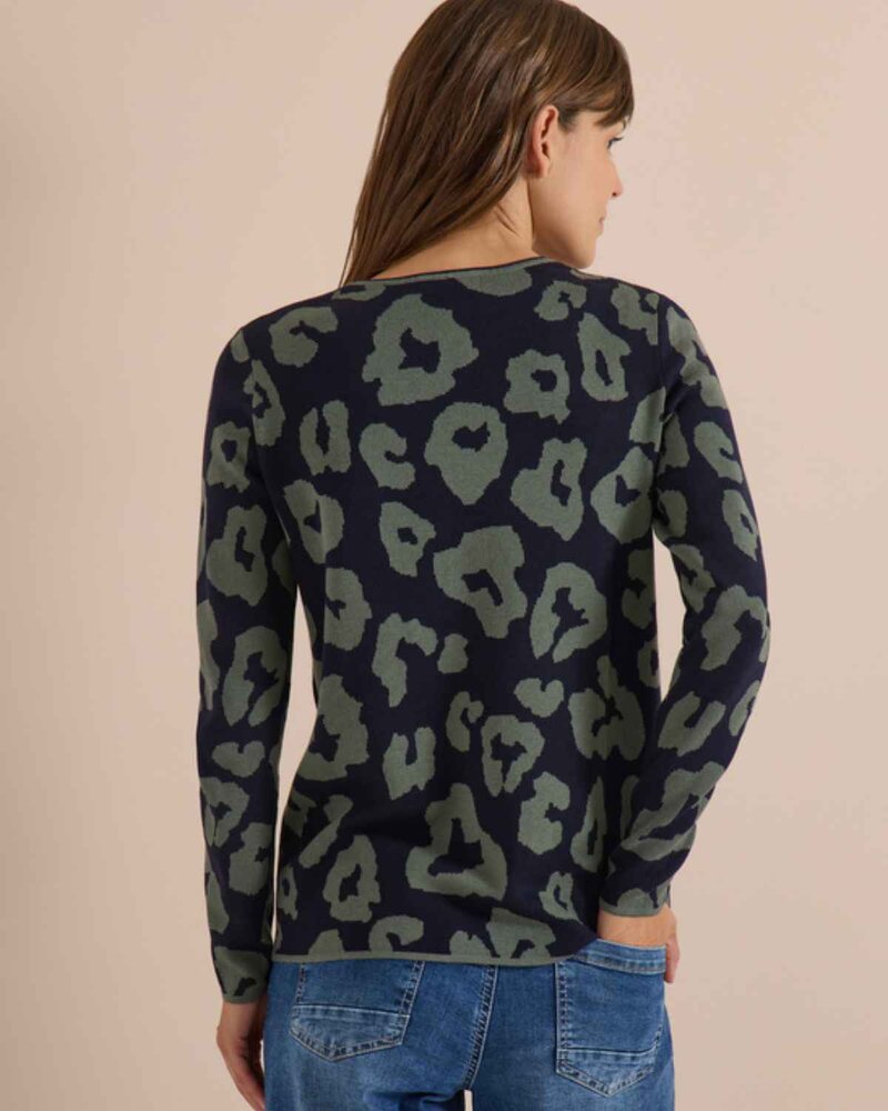 Alana Rundhalsad Tröja Dam Urban Dark Blue | Smilebutiken - Cecil