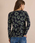 Alana Rundhalsad Tröja Dam Urban Dark Blue | Smilebutiken - Cecil