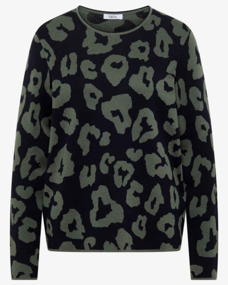 Alana Rundhalsad Tröja Dam Urban Dark Blue | Smilebutiken - Cecil