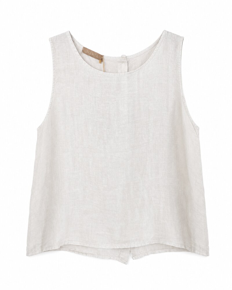 Alessia Linen Top Women Sabbia Marta du Chateau | Smilebutiken - Marta du Chateau