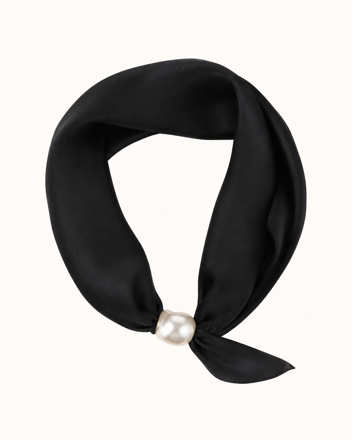Alice Scarf med Magnetspänne Dam Svart Black | Smilebutiken - Caramelle Fashion