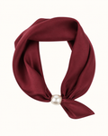 Alice Scarf med Magnetspänne Dam Vinröd Burgundy | Smilebutiken - Caramelle Fashion