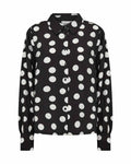 Anaya 2 Skjortblus Dam Black Combi | Smilebutiken - Wasabiconcept