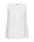 Andrea Ärmlös Blus Dam Brilliant White | Smilebutiken - Freequent