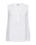 Andrea Ärmlös Blus Dam Brilliant White | Smilebutiken - Freequent