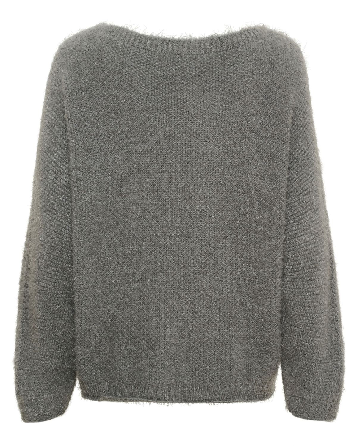Anouk Stickad Tröja Dam Grå Medio Grey | Smilebutiken - Marta du Château