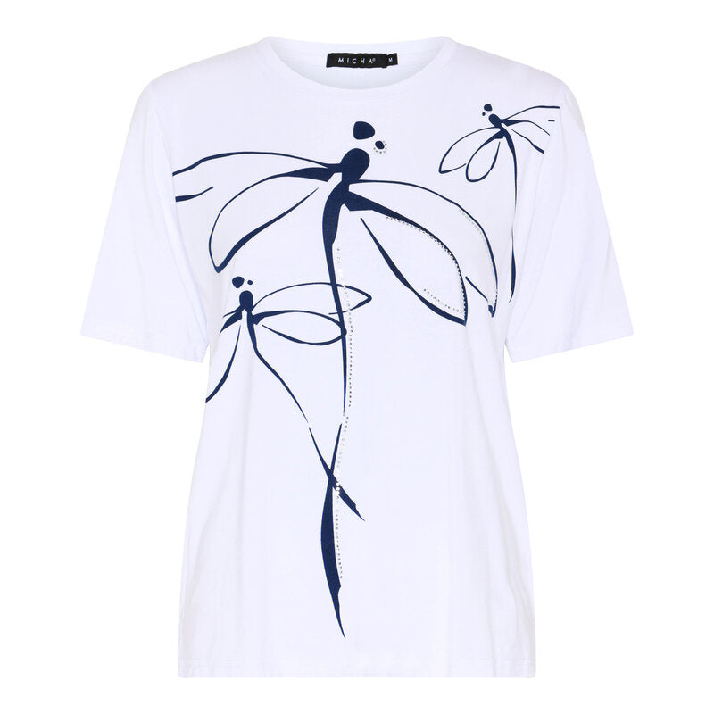 Anthea T-shirt Dam Bright White | Smilebutiken - Micha
