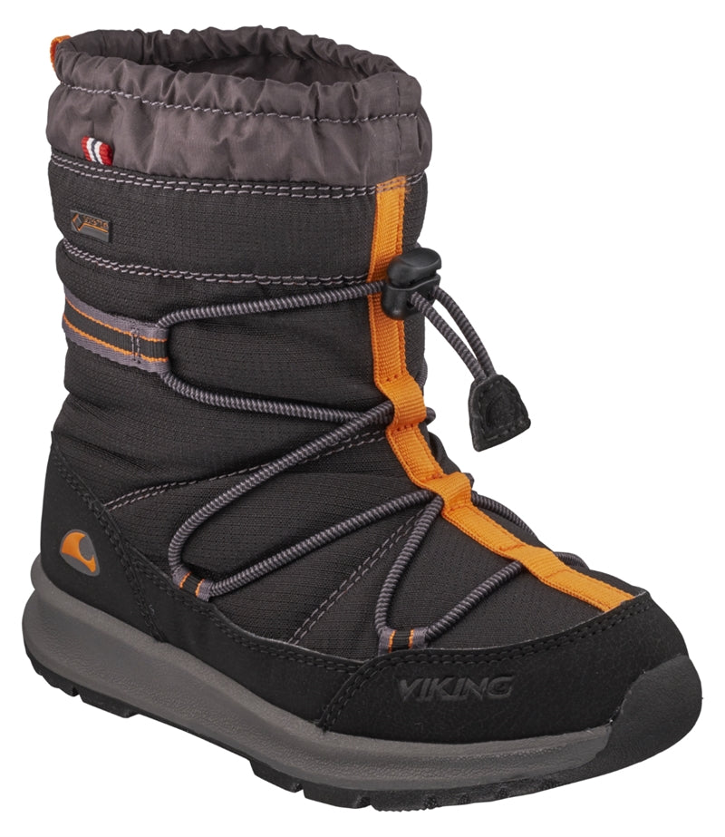 Asak GTX Lined Winter Boot Black Kids - Viking