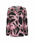 Athalia 2 V-ringad Blus Dam Mauve Orchid Combi | Smilebutiken - Wasabiconcept