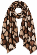 Avery Stor Sjal Dam Brun Coffee | Smilebutiken - Caramelle Fashion
