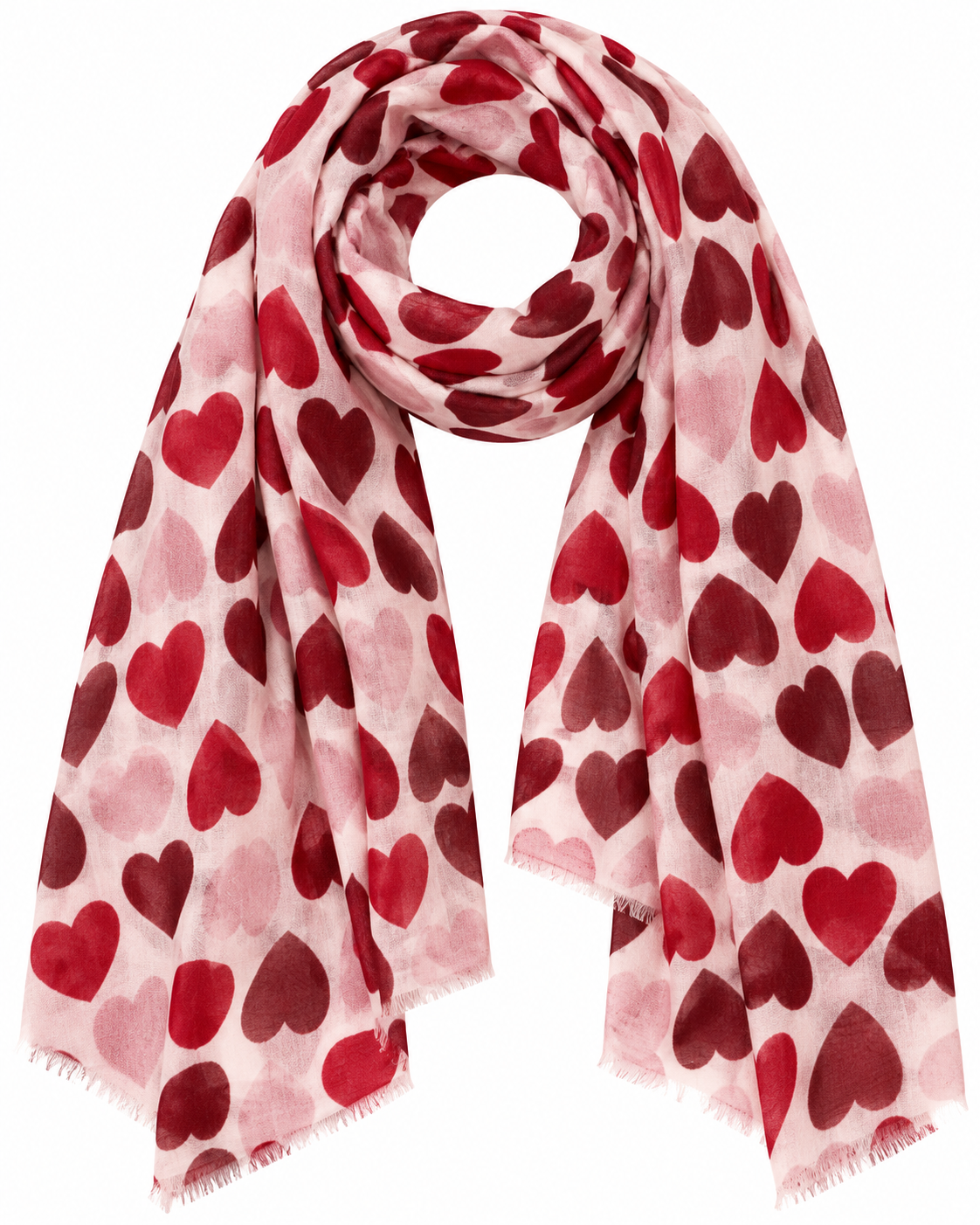 Avery Stor Sjal Dam Röd Red | Smilebutiken - Caramelle Fashion