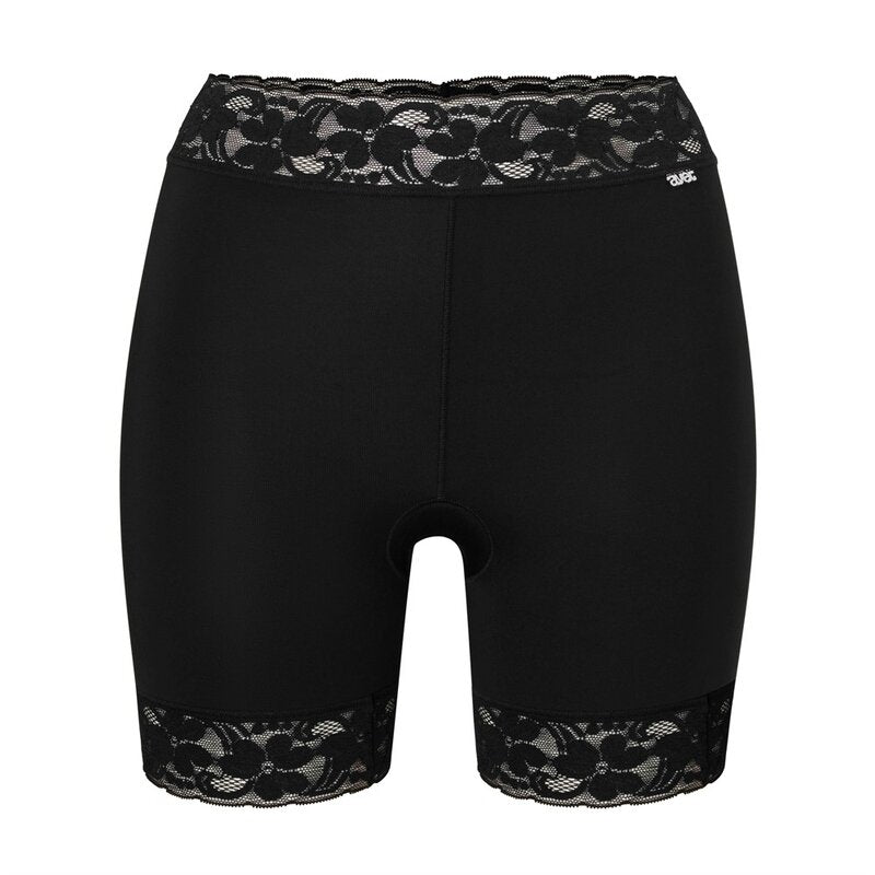Långtrosa Med Spets 1-Pack Microfiber Dam Black Avet