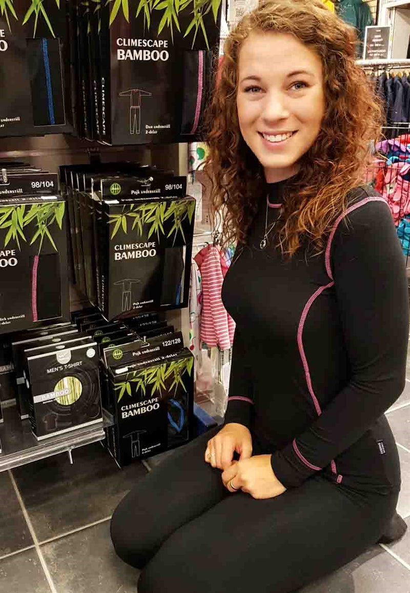 Underställ Bambu Dam Black Pink Carlstein