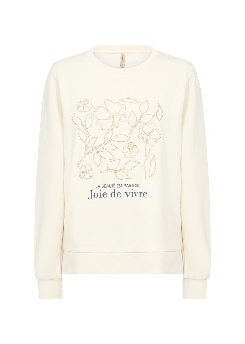 Banu 287 Women's Sweatshirt Cream | Smilebutiken - Soyaconcept