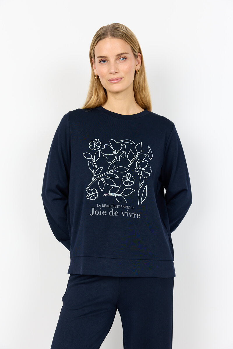 Banu 287 Sweatshirt Women Navy | Smilebutiken - Soyaconcept