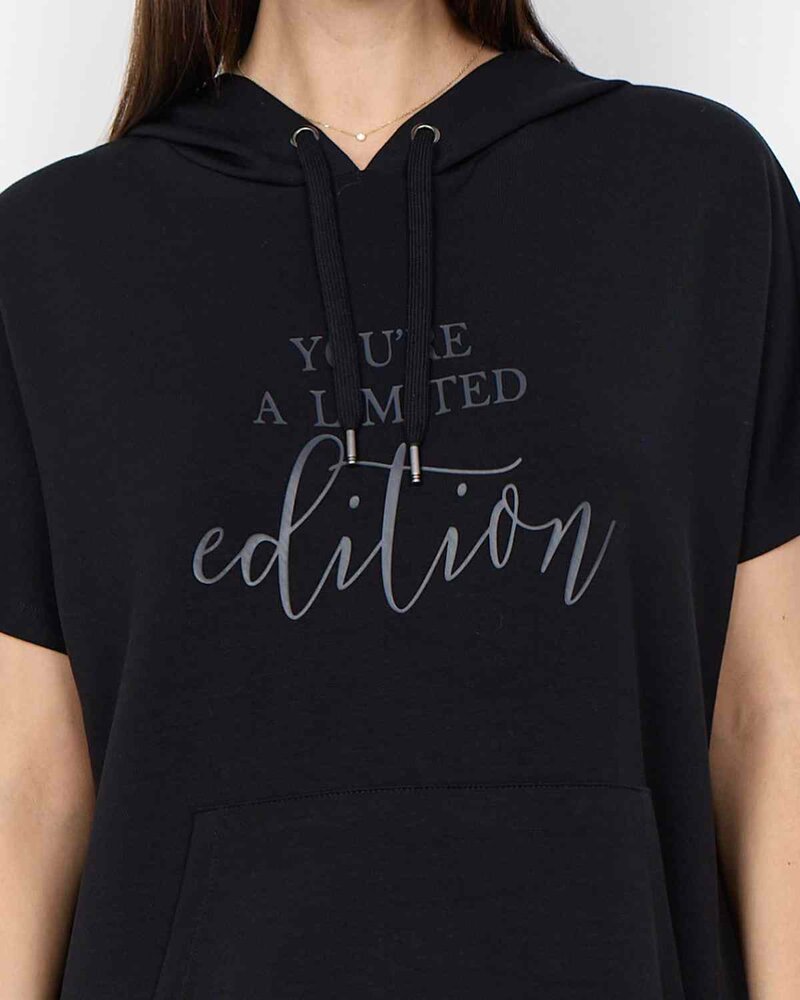 Banu 319 Sweatshirtklänning Dam Black | Smilebutiken - Soyaconcept