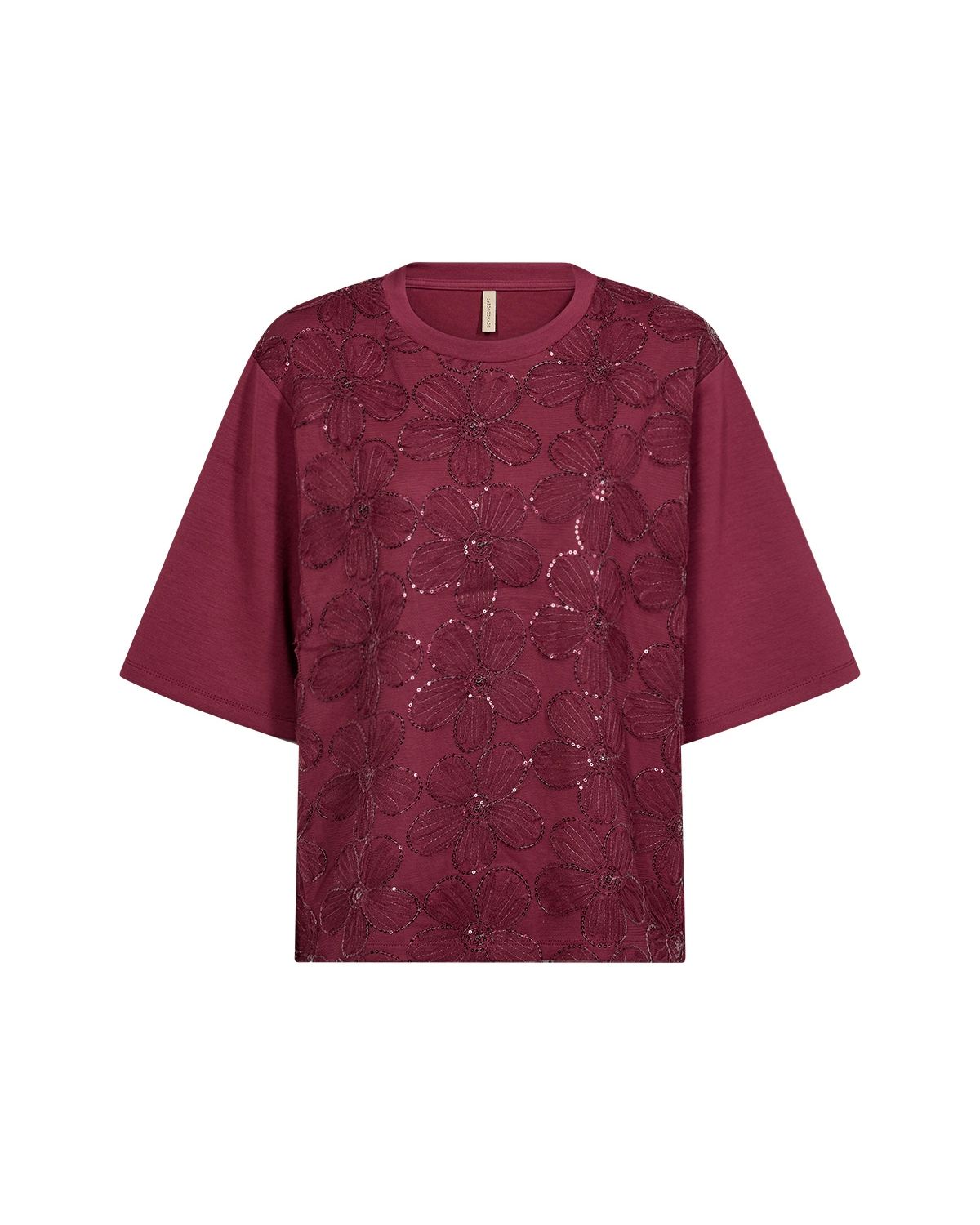 Banu 345 T-shirt Dam Röd Rhododendron | Smilebutiken - Soyaconcept