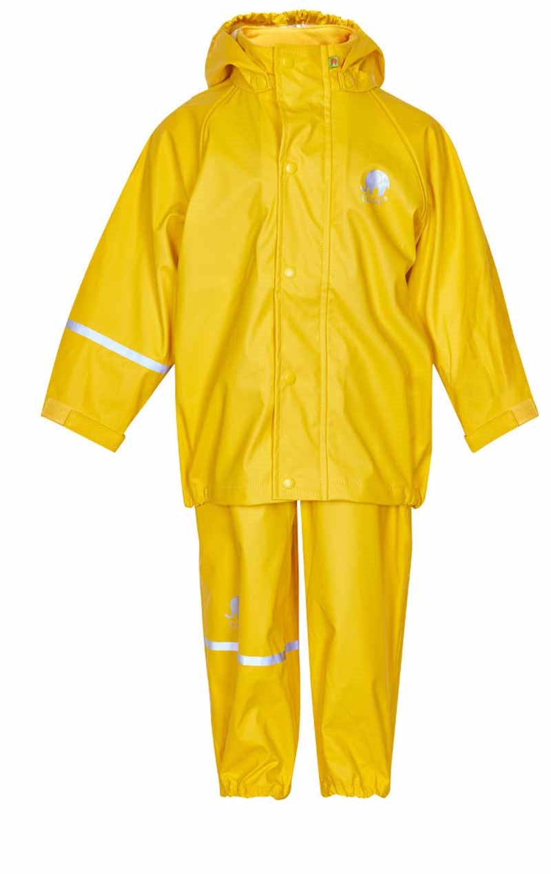 Basic Rainwear Set Yellow Ofodrat regnset Barn Celavi