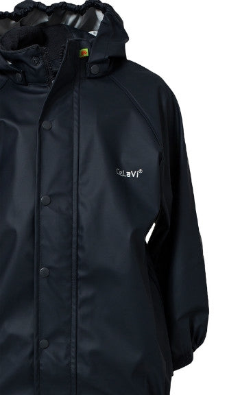 Basic Rainwear Set Black Ofodrat regnset Barn Celavi