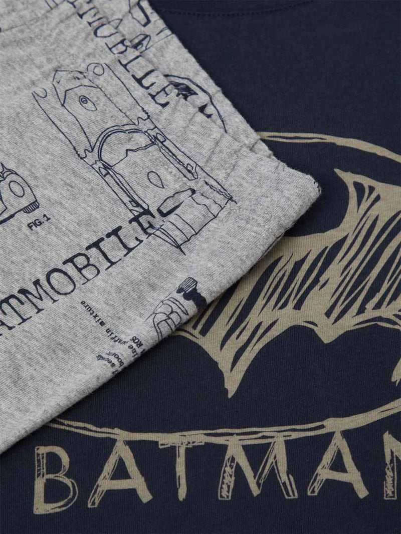 Batman Tvådelad Långärmad Pyjamas Mörkblå Junior - Name it