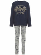 Batman Tvådelad Långärmad Pyjamas Mörkblå Junior - Name it