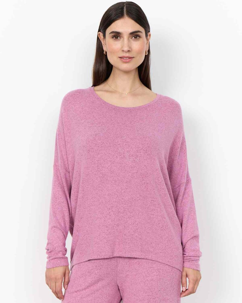 Biara Tröja Dam Mauve Orchid Melange | Smilebutiken - Soyaconcept