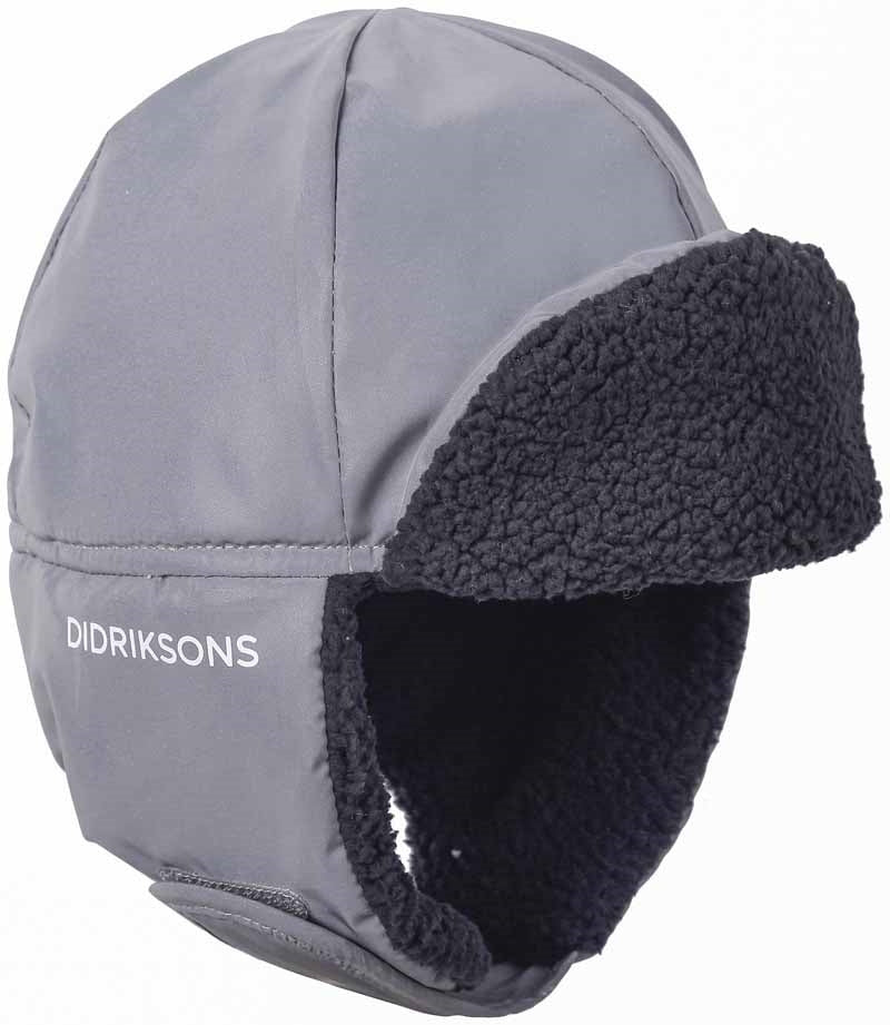 Biggles Winter Hat Silver Reflective Kids - Didriksons