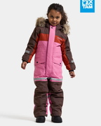 Bjärven 5 Vinteroverall Barn Rosa Shadow Brown | Smilebutiken - Didriksons
