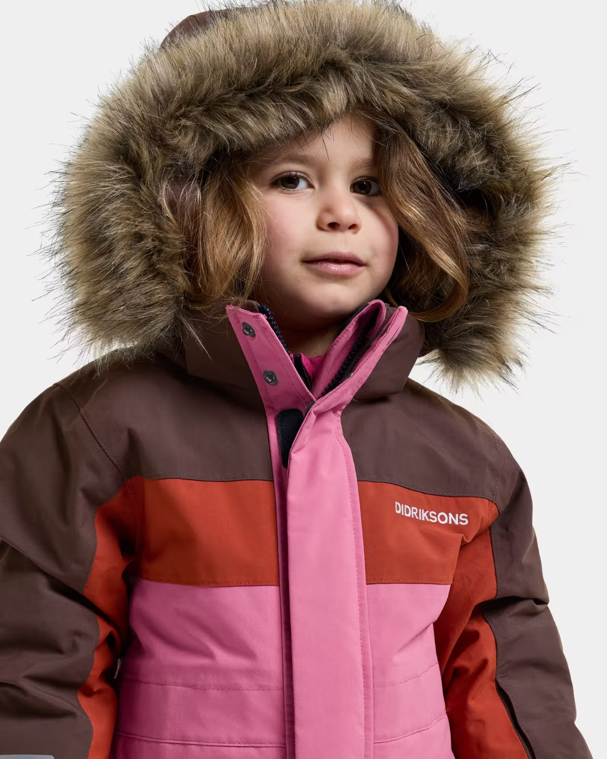 Bjärven 5 Vinteroverall Barn Rosa Shadow Brown | Smilebutiken - Didriksons